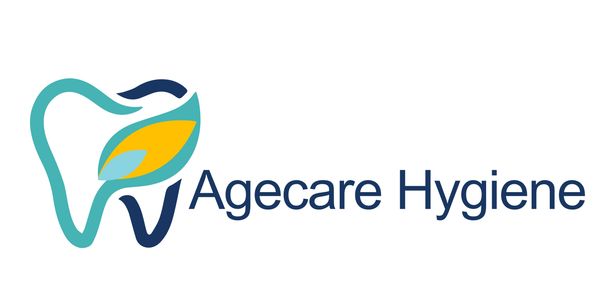 Logo of Agecare Hygiene with a stylized tooth and leaf design.