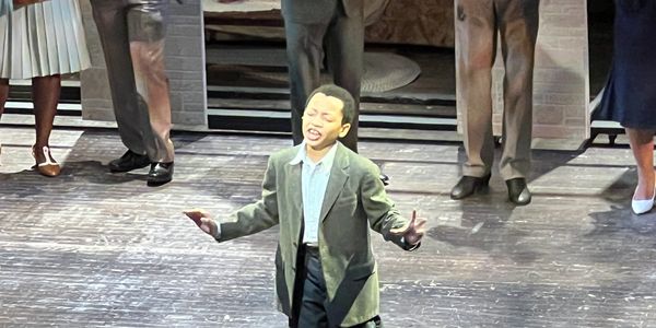Ethan performing as Travis Younger in RAISIN at Axelrod PAC