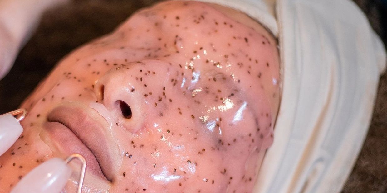 Hydrojelly mask, acne treatment, facial, detox, irritated skin, redness, facial treatment