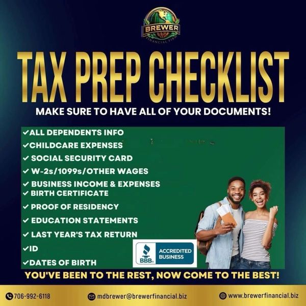 Tax Prep Checklist