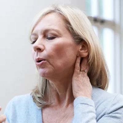 Midlife women experiencing a hot flush