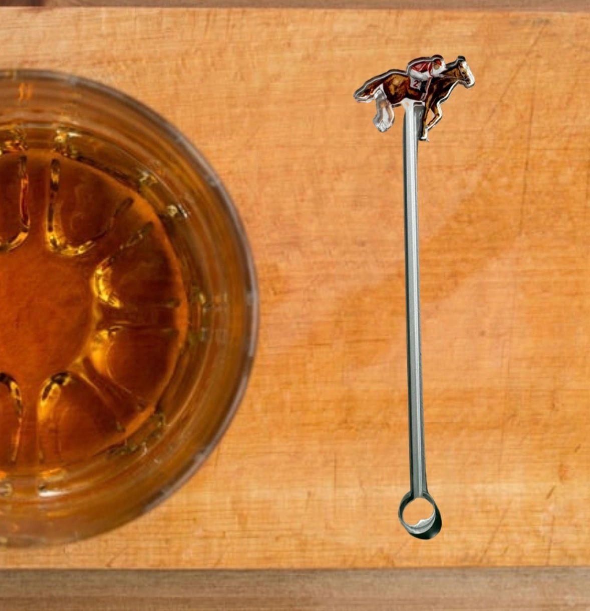 Watercolor Jockey Drink/Cocktail Stirrer