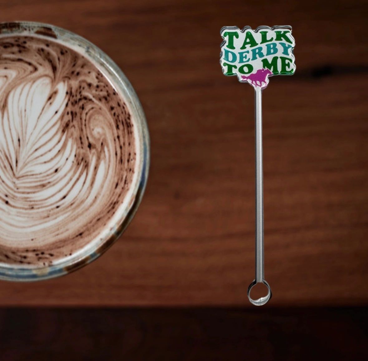Talk Derby to Me Drink/ Cocktail Stirrer