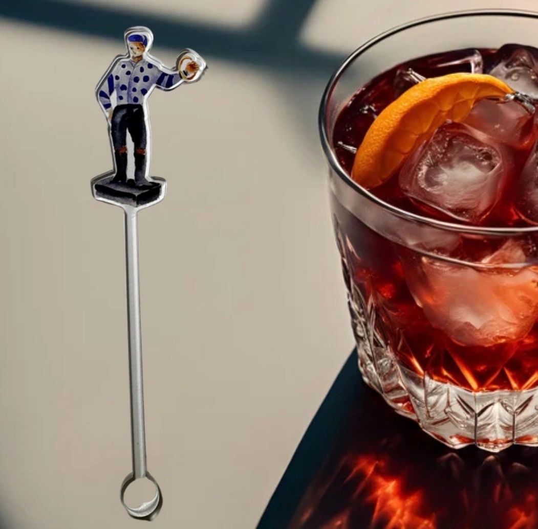 Blue Jockey Drink/ Cocktail Stirrer