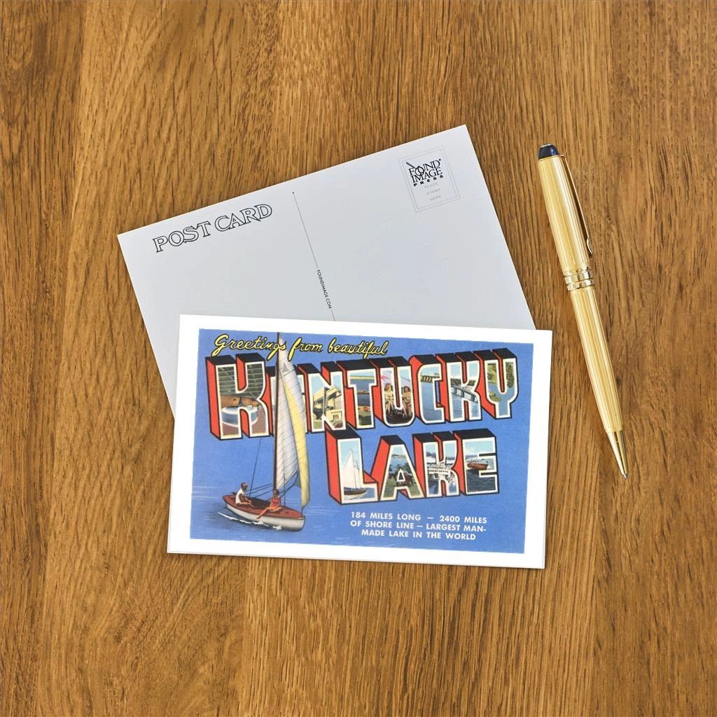 Greetings form Kentucky Lake (Sailboat) Postcard