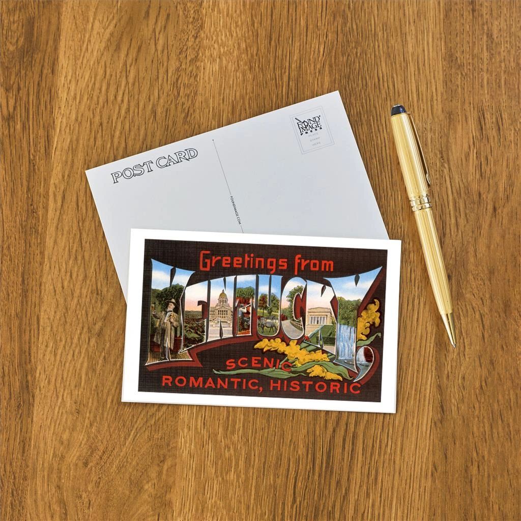 Greetings Form Kentucky (Scenic, Romantic, Historic) Postcard