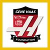 Logo of the Gene Haas Foundation with a bold red and black design.