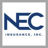 Logo of NEC Insurance, Inc. in blue and white.