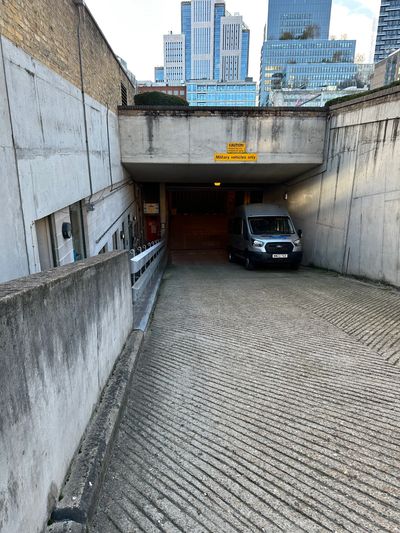 A commercial site in London affected by Fox damage and faeces