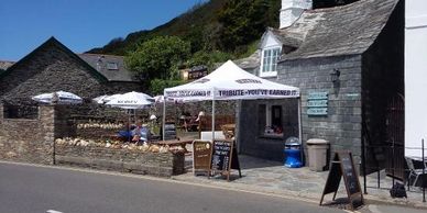 Fish and chips in Boscastle