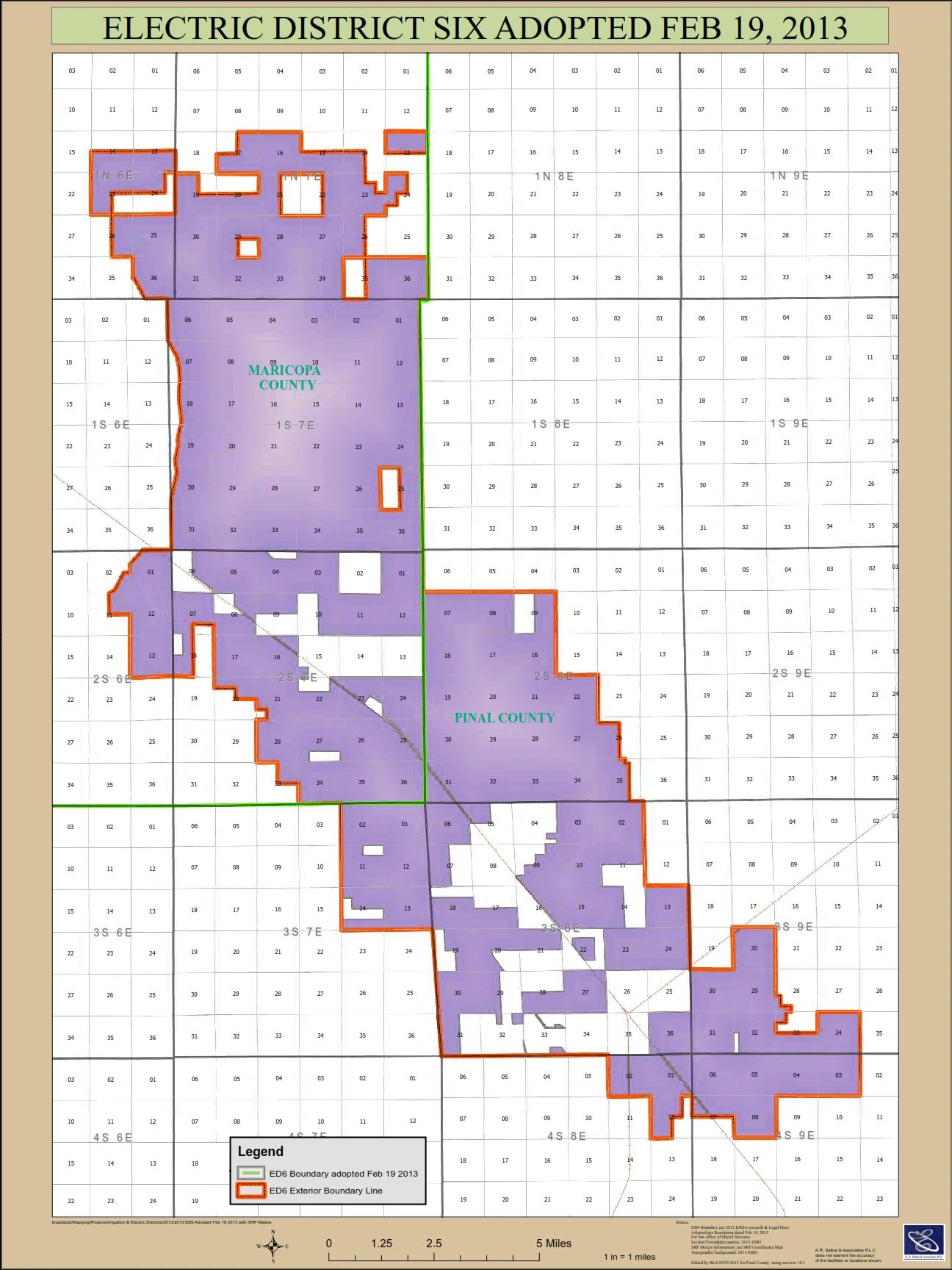 A district map