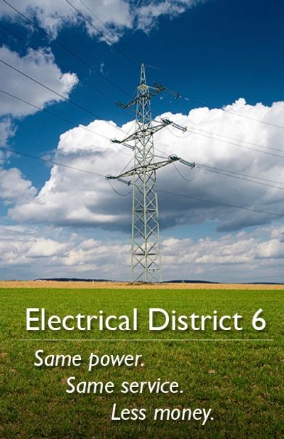 An electrical tower connecting wires