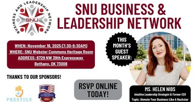 Helen speaking at SNU graphic