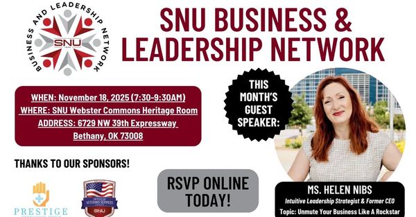 Helen speaking at SNU graphic
