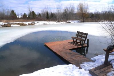 Pond De-icer Koi Pond Winterization Surface Aerator Dock De-icer