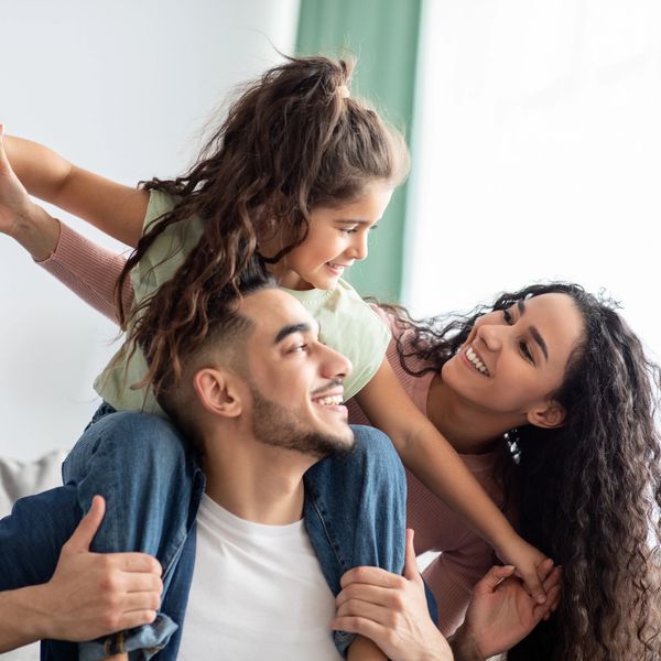 A family spending time together