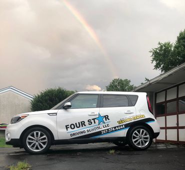 At the end of the rainbow is Four Star Driving School, LLC.
