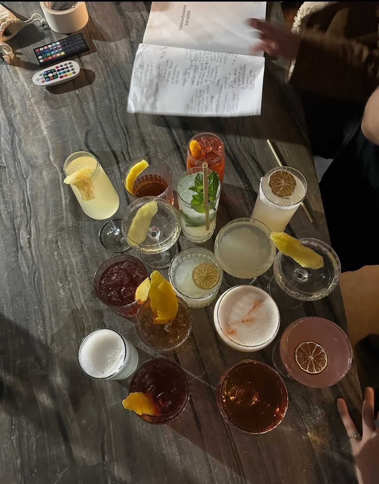 Katie Sips behind the bar