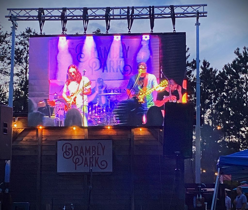 LED Wall Display for Bramble On Festival at Brambley Park in Richmond, VA.  