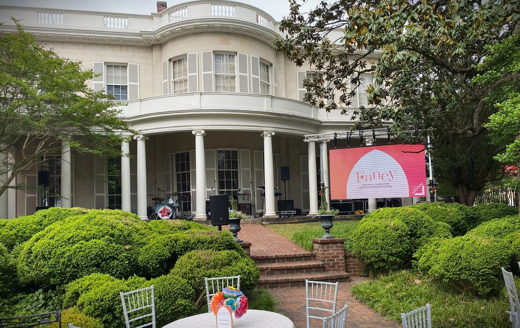 LED Wall Display at Valentine Museum Garden in Richmond, VA 