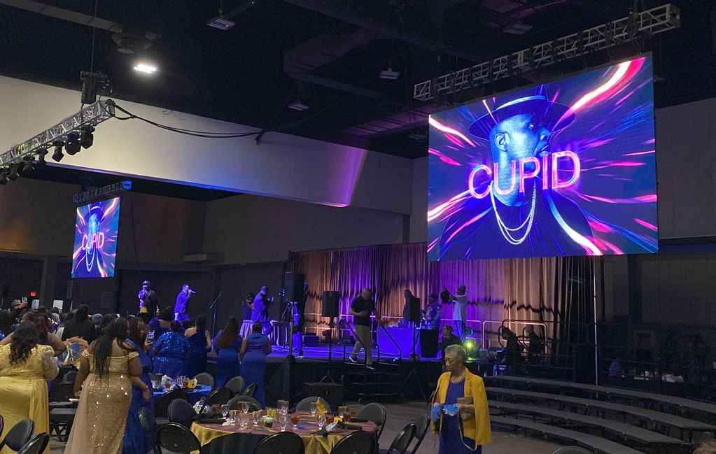 LED Display for Cupid at Sorority Party at Little Rock Convention Center, AR
