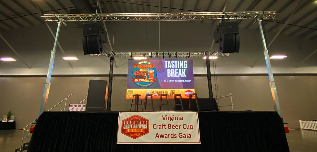 LED Wall Display with Audio Array for Virginia Craft Beer Cup Awards Gala 2025