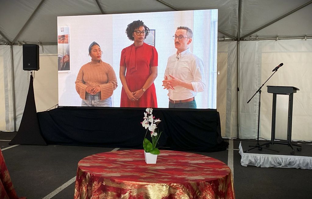 LED Wall Display for Valentine Museum awards ceremony in Richmond, Virginia.