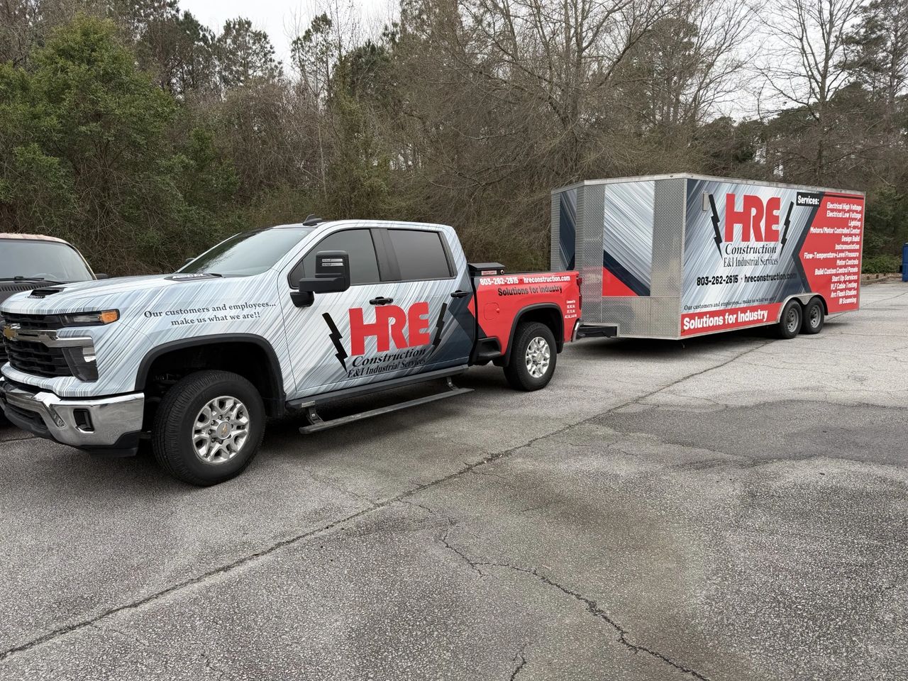 🚛 HRE Construction Unveils Newly Wrapped Fleet in South Carolina