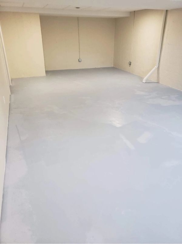 After; basement floor