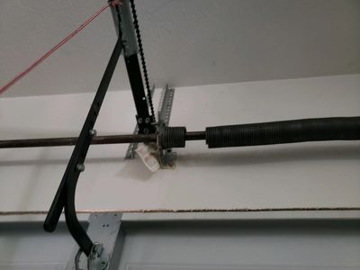 Broken garage door spring