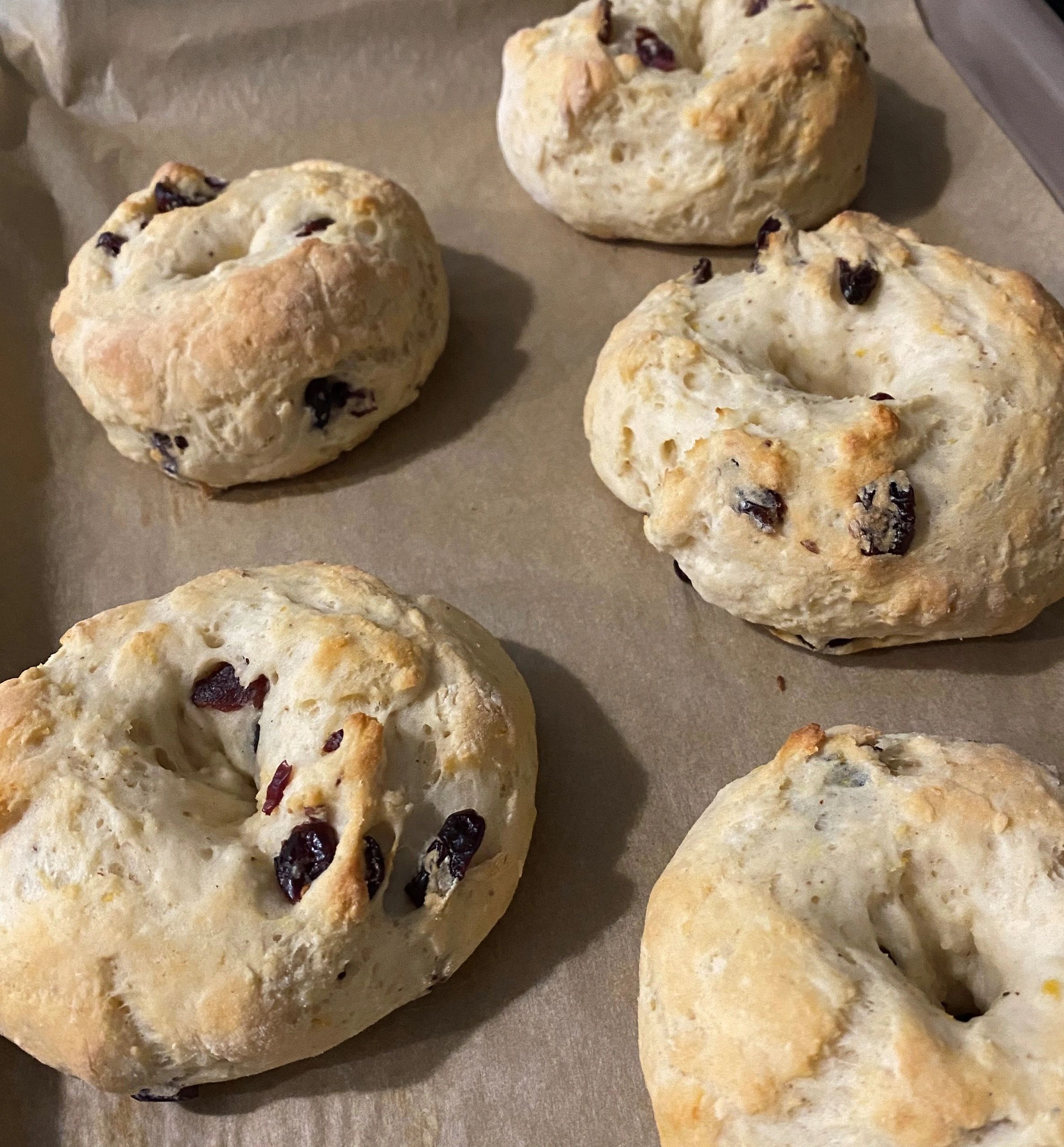 CranberryOrange Bagels