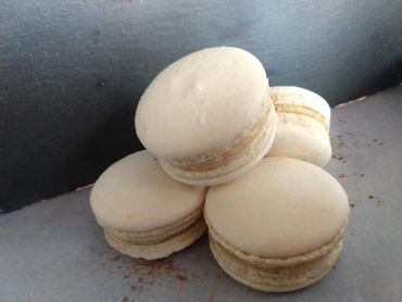 Peanut Butter Buttercream filled sandwich Cookies made with Almond flour, Chickpea Water, Sugar