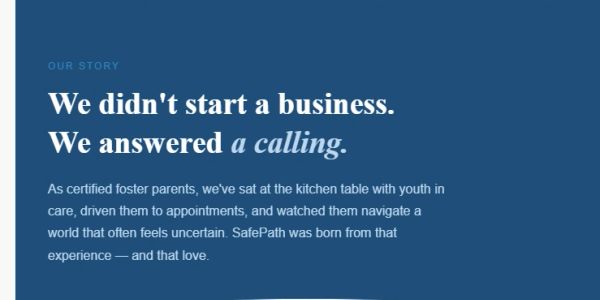 Company founded out of love and experience as foster parents.