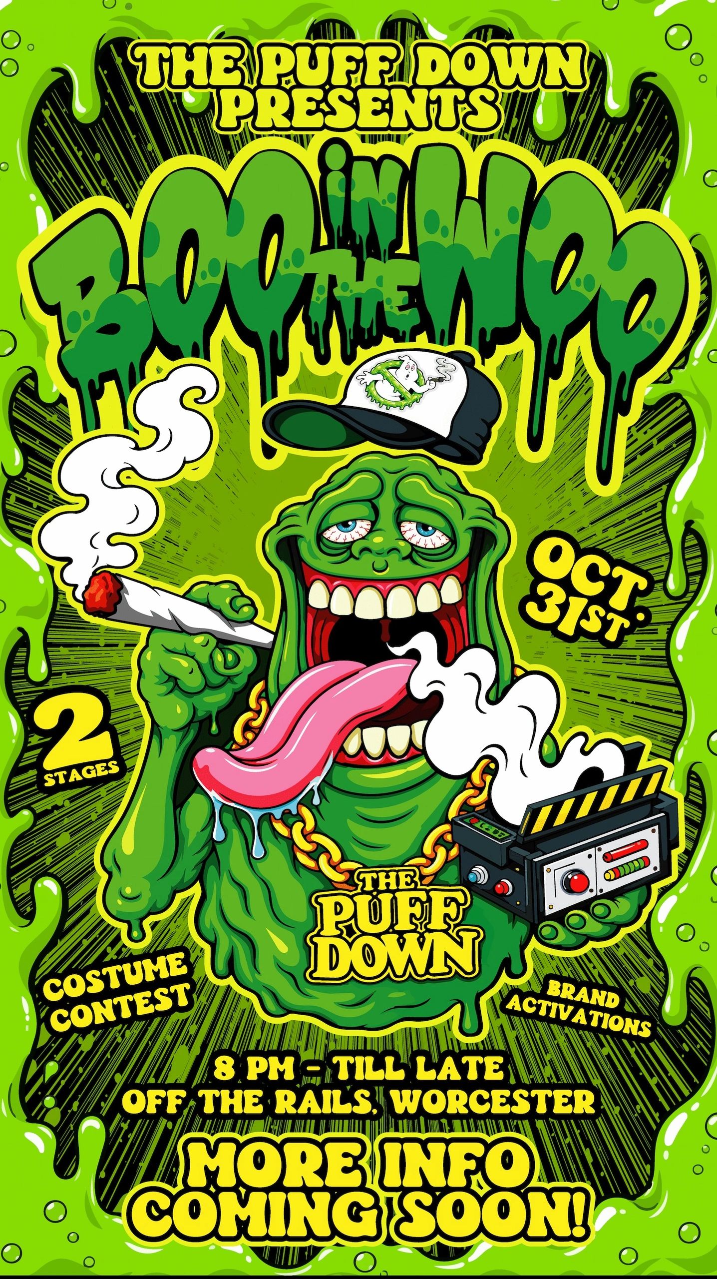 The Puff Down presents Boo in the Woo at Off The Rails Worcester on Halloween night.  Dj Stenny