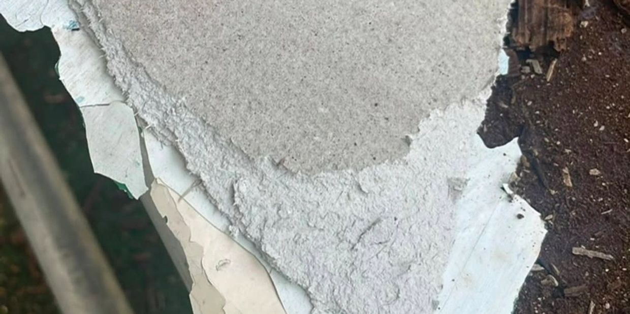 Asbestos Insulation Board found on a site survey.