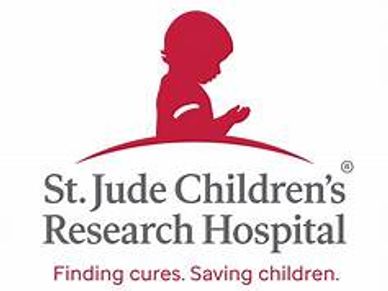 Logo of St. Jude Children’s Research Hospital with tagline.