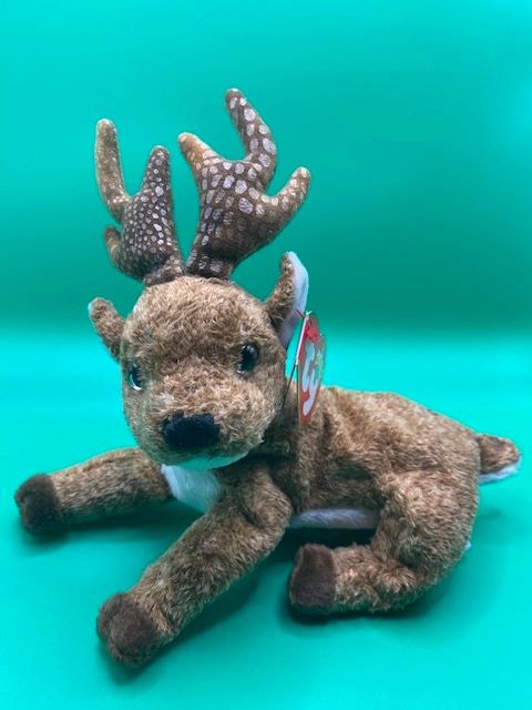 Ty Beanie Babies Reindeer Roxie Deer Christmas Original Mint 2000