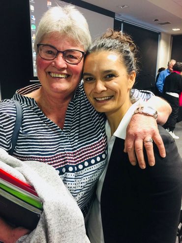 2018 - Massage New Zealand Annual Conference. Pictured with my coach and friend Dawn Burke