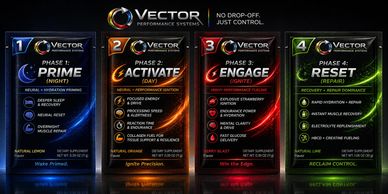 Four-stage performance system cards illustrating Prime, Activate, Engage, and Reset phases.