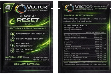 Vector Performance Systems Phase 4 Reset supplement packet with recovery and repair benefits.