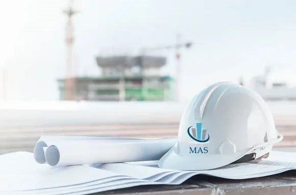 MAS Company hard hat