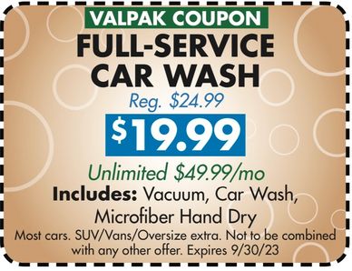 Canyon car wash full service coupon best deal cheapest wash Santa Clarita Los Angeles Saugus plum