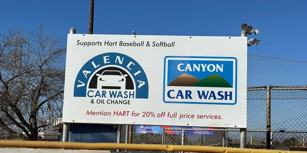 Canyon Car Wash Hart Baseball and Softball