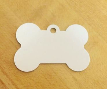 Silver Metallic Pet Tag