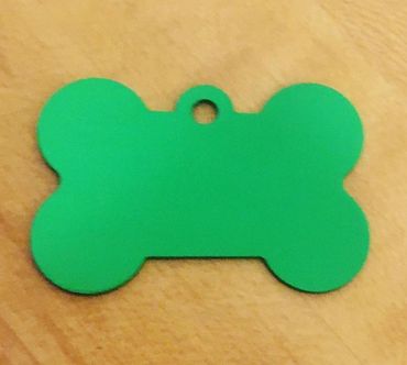 Green Metallic Pet Tag