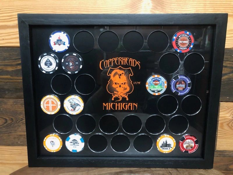 31 Piece Poker Chip Display Case