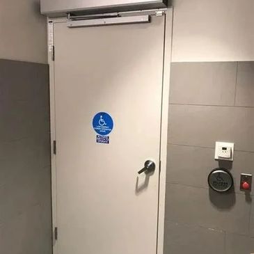 Barrier free washroom controls