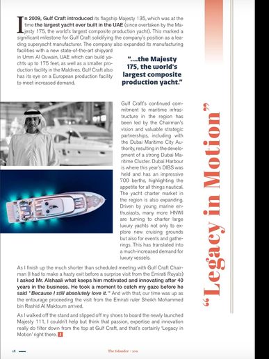 Mohammed Al’ Shaali Majesty Yachts interview 