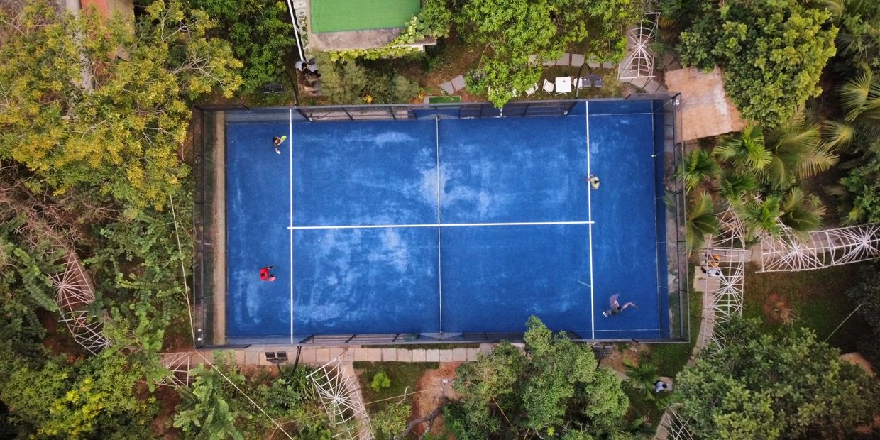 tropical padel court