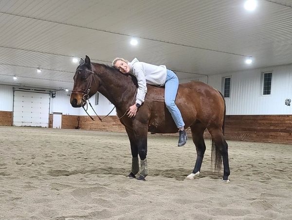 This is where my inspiration from the Logo my Dad created for me. This horse is so special to me